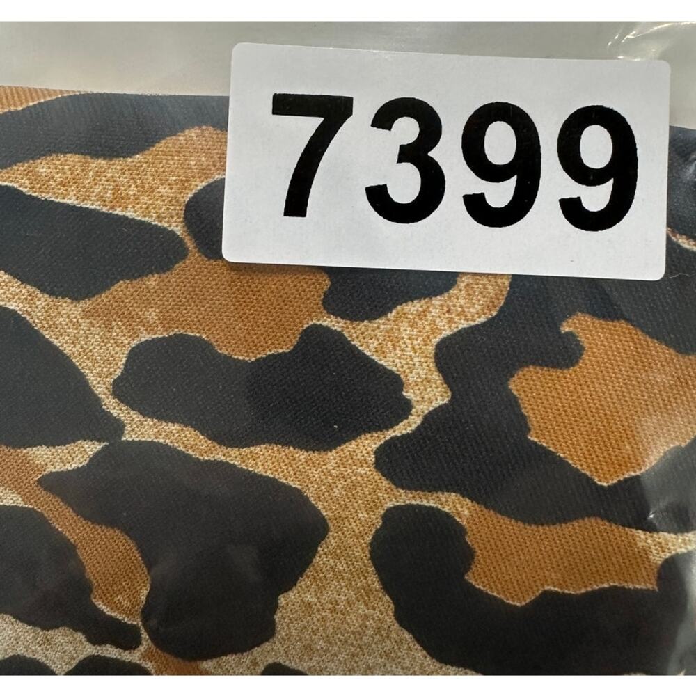 Womens Lightweight Scarf Square 30" x 30" Brown Black Cheetah Print - Picture 4 of 4
